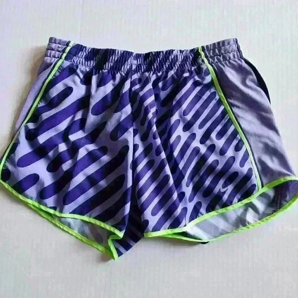 Nike Dri Fit Women's Athletic Running Workout Exercise Shorts Purple - Picture 3 of 9